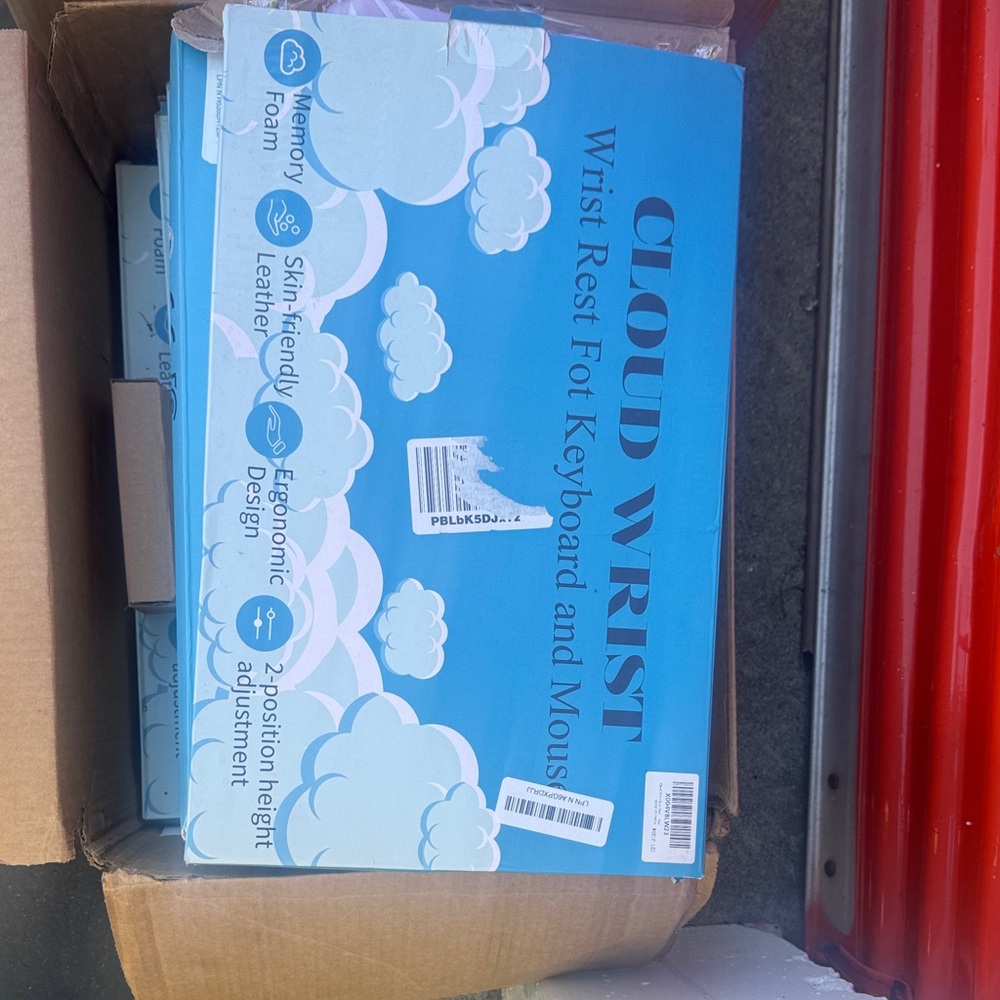 Blue Wrist Rest for Keyboard and Mouse